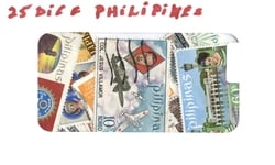 PHILIPPINES -  25 ASSORTED STAMPS - PHILIPPINES