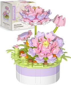 PIECERELAX -  LOTUS (271 PIECES) -  MINI BRICKS POTTED PLANT