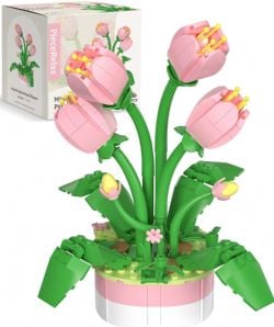 PIECERELAX -  TULIP (317 PIECES) -  MINI BRICKS POTTED PLANT