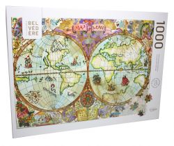 PIERRE BELVÉDÈRE -  WORLD ATLAS MAP (1000 PIECES)