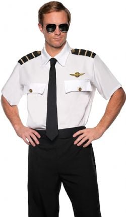 PILOT & FLIGHT ATTENDANT -  PAN AM PILOT SHIRT (ADULT)