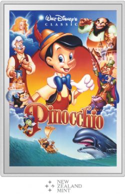 PINOCCHIO -  DISNEY MOVIE POSTERS REPLICAS (LARGE FORMAT): PINOCCHIO -  2024 NEW ZEALAND COINS 03