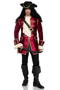 PIRATES -  PIRATE CAPITAIN COSTUME (ADULT)