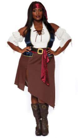 PIRATES -  ROGUE PIRATE WENCH COSTUME (ADULT - PLUS SIZE)