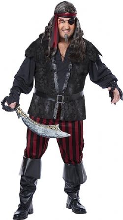 PIRATES -  RUTHLESS ROGUE COSTUME (ADULT - PLUS SIZE)