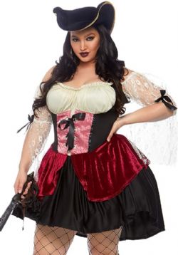 PIRATES -  WICKED WENCH COSTUME (ADULT - PLUS SIZE)