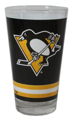 PITTSBURGH PENGUINS -  16 OZ JERSEY GLASS