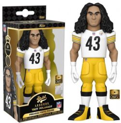 PITTSBURGH STEELERS -  GOLD VINYL FIGURE OF TROY POLAMALU (CHASE) (5 INCH)