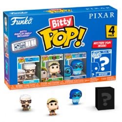 PIXAR -  4 PACK-TINY POP! FIGURE - CARL, RUSSEL, SADNESS AND MYSTERY FIGURES - SERIES 4 -  BITTY POP!