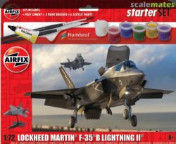 PLANE -  LOCKHEED MARTIN F-35B LIGHTNING II AIRFIX STARTER SET 1/72