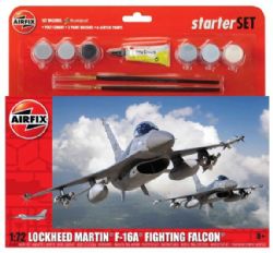 PLANE -  STARTER SET - LOCKHEED MARTIN F16A FIGHTING FALCON - 1/72