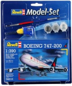 PLANES -  BOEING 747-200 1/390 (LEVEL 3) MODEL SET -  REVELL