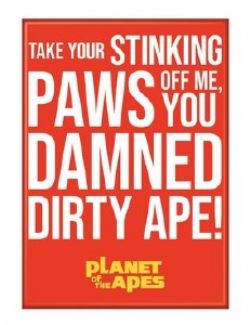 PLANET OF THE APES -  'STINKING PAWS' MAGNET