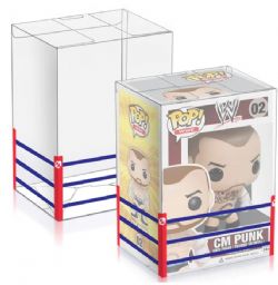 PLASTIC PROTECTOR -  FUNKO POP 4 INCHES - WRESTLING RING - PET PROTECTOR 0.40MM