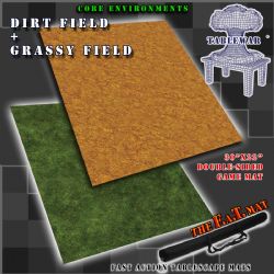 PLAY MAT -  FAT MATS - DIRT FIELD + GRASSY FIELD (30