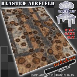 PLAYMAT -  BLASTED AIRFIELD (6'X4') -  FAT MAT