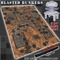 PLAYMAT -  BLASTED BUNKERS (6'X4') -  FAT MAT