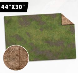 PLAYMAT -  BROKEN GRASSLAND/DESERT SCRUBLAND MAT (44'' X 30'')