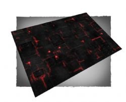 PLAYMAT -  FLG MATS - ROBOT CITY  - RED (4'X6')