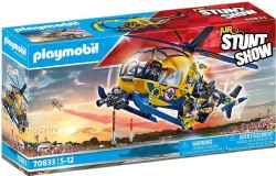 PLAYMOBIL -  AIR STUNT SHOW HELICOPTER WITH FILM CREW 70833