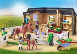 PLAYMOBIL -  BARN AND QUARRY FOR HORSES (136 PIECES) 71238
