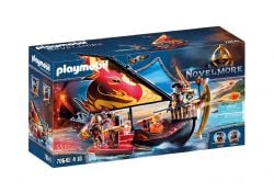 PLAYMOBIL -  BURNHAM RAIDERS FIRE SHIP (55 PIECES) 70641