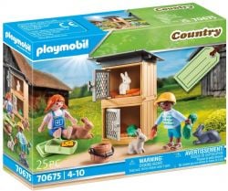 PLAYMOBIL -  CHILD WITH BUNNIES GIFT SET (25 PIECES) 70675