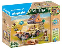 PLAYMOBIL -  CROSS-COUNTRY VEHICLE WITH LIONS (98 PIECES) -  WILTOPIA 71293
