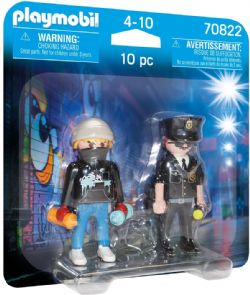 PLAYMOBIL -  DUOPACK POLICEMAN AND TAGGER (10 PIECES) 70822