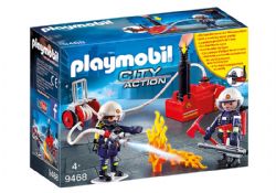 PLAYMOBIL -  FIREFIGHTERS WITH WATER PUMP 9468