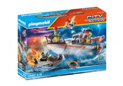 PLAYMOBIL -  GENERAL BOAT OF LIFEGUARDS AT SEA (95 PIECES) 70140
