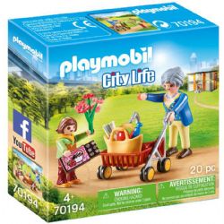 PLAYMOBIL -  GRANDMOTHER WITH CHILD (20 PIECES) 70194