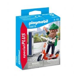 PLAYMOBIL -  HIPSTER WITH ELECTRIC SCOOTER 70873