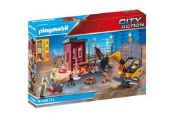 PLAYMOBIL -  MINI EXCAVATOR WITH BUILDING SECTION (117 PIECES)
 70443