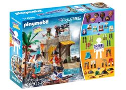 PLAYMOBIL -  MY FIGURES: ISLAND OF THE PIRATES (130 PC) 70979