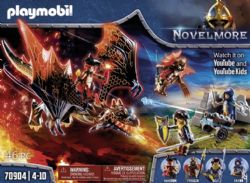 PLAYMOBIL -  NOVELMORE KNIGHTS WITH DRAGON FROM BURNHAM RAIDERS (46 PIECES) 70904