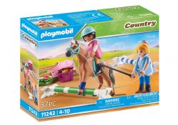 PLAYMOBIL -  RIDER AND HORSE WITH INSTRUCTOR (37 PC) 71242