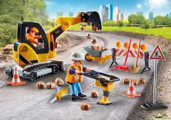 PLAYMOBIL -  ROAD WORKERS (45 PIECES) 71045