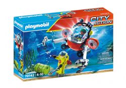 PLAYMOBIL -  SEABED OFFICERS WITH DIVING BELL (58 PIECES) 70142