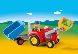 PLAYMOBIL -  TRACTOR WITH TRAILER 6964