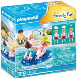 PLAYMOBIL -  VACATIONER WITH SUNBURN AND BUOY (18 PIECES) 70112