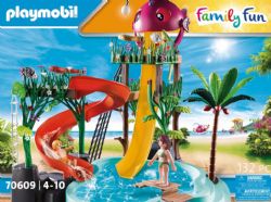 PLAYMOBIL -  WATER PARK WITH SLIDES (132 PIECES) 70609