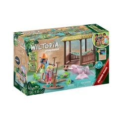 PLAYMOBIL -  WILTOPIA: PADDLING TOUR WITH RIVER DOLPHINS (44 PIECES) 71143