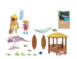 PLAYMOBIL -  WILTOPIA: PADDLING TOUR WITH RIVER DOLPHINS (44 PIECES) 71143