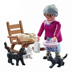 PLAYMOBIL -  WOMAN WITH CATS (9 PIECES) 71172