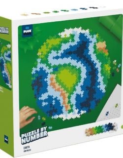 PLUS PLUS -  PUZZLE BY NUMBER EARTH (800 PIECES)