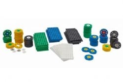 PLUS PLUS -  WHEELS AND BASEPLATE MIX (80 PIECES)