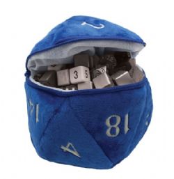 PLUSH D20 - BLUE DICE BAG