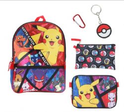 POKEMON -  5 PIECES BACKPACK SET