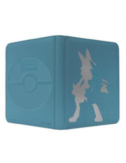 POKEMON -  9-POCKET PORTFOLIO WITH ZIPPER - LUCARIO - ELITE SERIES (20 PAGES) -  PRO BINDER